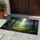 Dramatic Winding Forest Path Lush Green Mossy Rocks Dappled Sunlight - Home Decor Gift Doormat - 5