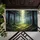 Dramatic Winding Forest Path Lush Green Mossy Rocks Dappled Sunlight - Home Decor Gift Doormat - 6