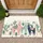 Boho Decorated Llama Cactus Succulent - Boho Lifestyle Decor Gift Doormat - 1