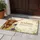 Highland Cow Wildflower Thistle Welcome - Farmhouse Home Decor Gift for Cow Lover Doormat - 5