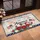 America Script Flag Fireworks Floral - Independence Day Farmhouse Decor Doormat - 4