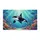 Orca Marine Life Coral Reef Fish Starfish - Underwater Wildlife Home Decor Gift Doormat - 3