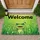 Friendly Green Frog Welcome Sign - Housewarming Gift for Entryway Doormat - 1