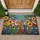 Mason Jar Wildflowers Butterflies - Farmhouse Home Decor Gift for Garden Lover Doormat - 1