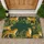 Leopards Tropical Jungle Ferns Monstera Leaves Bird of Paradise - Wildlife Home Decor Gift Doormat - 1