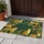 Leopards Tropical Jungle Ferns Monstera Leaves Bird of Paradise - Wildlife Home Decor Gift Doormat - 5