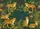 Leopards Tropical Jungle Ferns Monstera Leaves Bird of Paradise - Wildlife Home Decor Gift Doormat - 7