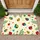 Scattered Ladybug Leaf Branch Flowers - Home Decor Gift for Ladybug Lover Doormat - 1