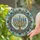 Ornate Hanukkah Menorah Blue Candles Golden Scrollwork Teal Leaves - Hanukkah Holiday Gift for Jewish Home Stained Glass Suncatcher - 2