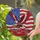 Bald Eagle American Flag Cross - Independence Day Home Decor for Veterans Stained Glass Suncatcher - 1