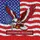 Bald Eagle American Flag Cross - Independence Day Home Decor for Veterans Stained Glass Suncatcher - 5