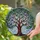 Sprawling Luminous Stained Glass Tree Songbirds Mosaic - Home Decor Gift for Bird Lovers Stained Glass Suncatcher - 2