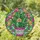 Cactus Plant with Fuchsia Pink Yellow Flowers and Buds - Home Decor Gift for Plant Lover Stained Glass Suncatcher - 1