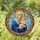 Virgin Mary Baby Jesus Golden Halos Mosaic Border - Religious Home Decor Gift for Believers Stained Glass Suncatcher - 1