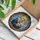 Virgin Mary Baby Jesus Golden Halos Mosaic Border - Religious Home Decor Gift for Believers Stained Glass Suncatcher - 3