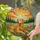 Golden Retriever Wildflower Evergreen Sunset - Home Decor Gift for Dog Lover Stained Glass Suncatcher - 2