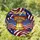Cracked Liberty Bell American Flags Golden Stars - Independence Day Celebrations Decor Stained Glass Suncatcher - 1