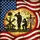 Fallen Soldier Battle Cross American Flag - Memorial Day Tribute for Veterans Stained Glass Suncatcher - 5