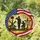 Fallen Soldier Battle Cross American Flag - Memorial Day Tribute for Veterans Stained Glass Suncatcher - 1