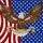 Patriotic Bald Eagle American Flag - Independence Day Gift for Veterans Stained Glass Suncatcher - 5