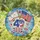 Fourth of July Phrase American Flags Mosaic - Independence Day Decor Gift for Veterans Stained Glass Suncatcher - 1