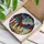 Bald Eagle American Flag Praying Hands - Independence Day Gift for Veterans Stained Glass Suncatcher - 3
