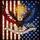Bald Eagle American Flag Cross 1776 2026 - 250 Years of Blessings Gift Stained Glass Suncatcher - 5