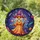 Witch Fox Broomstick Pink Hat - Halloween Home Decor for Witch Lover Stained Glass Suncatcher - 1