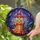 Witch Fox Broomstick Pink Hat - Halloween Home Decor for Witch Lover Stained Glass Suncatcher - 2
