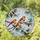 Winter Finches on Snowy Pine Branch - Wildlife Lover Home Decor Gift Stained Glass Suncatcher - 1