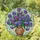 Pansy Flowers Bouquet Mosaic Vase - Housewarming Home Decor Gift for Garden Lover Stained Glass Suncatcher - 1