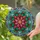 Poinsettia Holly Floral Stained Glass Mosaic - Holiday Home Decor Gift Stained Glass Suncatcher - 2