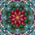 Poinsettia Holly Floral Stained Glass Mosaic - Holiday Home Decor Gift Stained Glass Suncatcher - 5