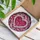 Luminous Heart Organic Glass Field with Continuous Glass Shards - Home Decor Gift for Window Stained Glass Suncatcher - 3