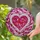 Luminous Heart Organic Glass Field with Continuous Glass Shards - Home Decor Gift for Window Stained Glass Suncatcher - 2
