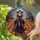 Twilight Witch Pumpkin Patch Jack-o'-Lanterns - Halloween Home Decor Gift Stained Glass Suncatcher - 2