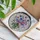 Sweet Pea Flowers Green Leaves Bloom Spring Window Home Decor Gift for Garden Lover Stained Glass Suncatcher - 3