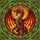 Roaring Red Dragon Spread Wings Circular Border - Fantasy Home Decor Gift for Mythology Lover Stained Glass Suncatcher - 5
