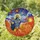 Lord Rama Crowned Bow Wolf Companion Fiery Sky - Home Decor Gift Stained Glass Suncatcher - 1