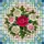 Rose Bouquet with Green Leaves Stained Glass Mosaic - Home Decor Gift for Garden Lovers Stained Glass Suncatcher - 5