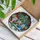 Three Festive Gnomes Christmas Ornaments Snowy Pines - Holiday Home Decor Gift Stained Glass Suncatcher - 3