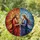 Jesus-like Female Figure Embrace Celestial Sunburst Display - Faith Home Decor Gift Stained Glass Suncatcher - 1