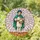 Shepherd Boy Playing Drum Radiant Eight-Pointed Star Tiled Ground - Home Decor Gift Stained Glass Suncatcher - 1