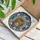 Tabby Cat Portrait Blue Botanical Mosaic - Home Decor Gift for Cat Lover Stained Glass Suncatcher - 3