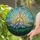 Mountain Peak Sun Rising Pine Tree Forest Birds Soaring - Nature Lover Home Decor Gift Stained Glass Suncatcher - 2