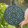 Celtic Knotwork Central Square Radial Organic Filigree - Home Decor Gift Stained Glass Suncatcher - 2
