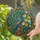 Iridescent Peacock Fanned Tail Flowers - Home Decor Gift for Peacock Lover Stained Glass Suncatcher - 2