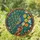 Iridescent Peacock Fanned Tail Flowers - Home Decor Gift for Peacock Lover Stained Glass Suncatcher - 1