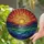 Luminous Radiant Sun Landscape Hills Valleys Mosaic - Home Decor Gift Stained Glass Suncatcher - 2