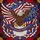 Bald Eagle American Flag 1776 2026 Proud American Independence Day Gift for Veterans Stained Glass Suncatcher - 5